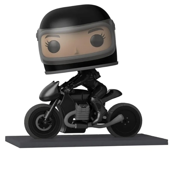 Funko Pop! Rides DC The Batman Selina Kyle on Motorcycle Vinyl Figure 281 Black - Picture 4 of 10